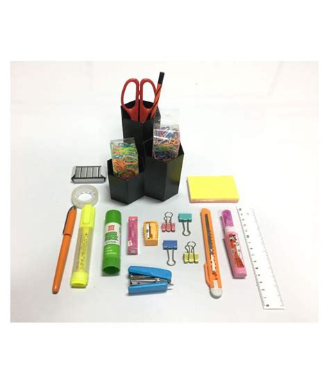 This five piece set allows you to organize all of your small accessories from pens, pencils, and markers, to rubber bands, paperclips, sticky notes, pushpins, and more. Desk Organizer Set: Buy Online at Best Price in India ...