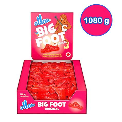 Allan Big Foot Original Gummy Candy 1080 Gram Imported From Canada