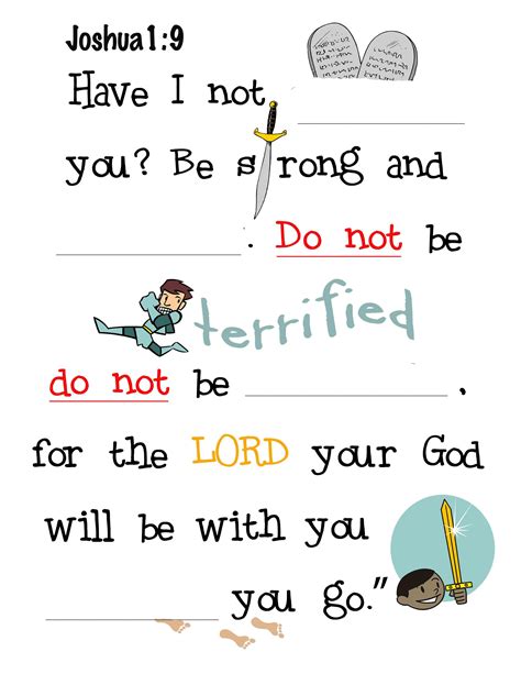 Joshua 19 Fill In The Blanks For Kids Bible Study For Kids Bible