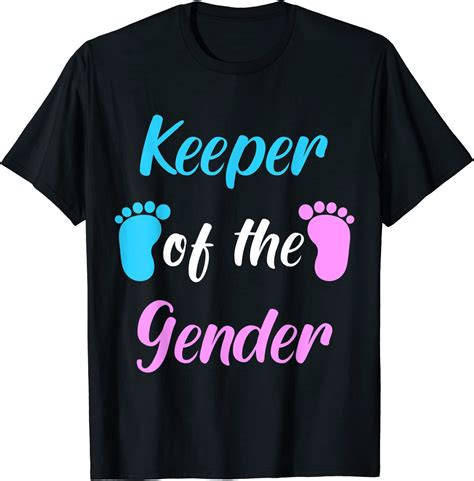 Keeper Of The Gender Reveal T Shirt Party Supplies T Shirt