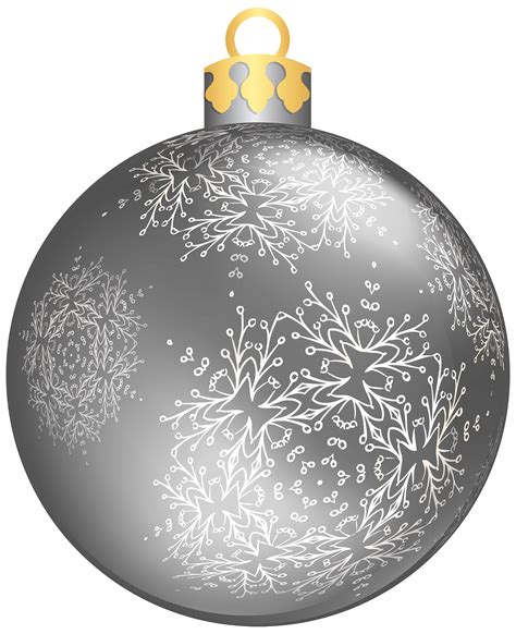 You can use them for free. Christmas ornament Christmas decoration Clip art - Silver ...