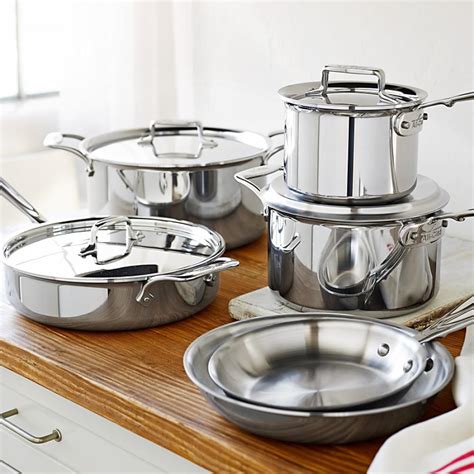 All-Clad d5 Stainless-Steel 10-Piece Cookware Set ...