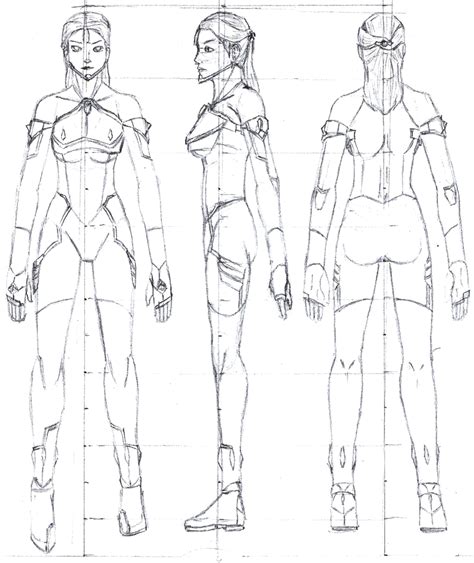 Character Reference Sheet Character Model Sheet Female Character