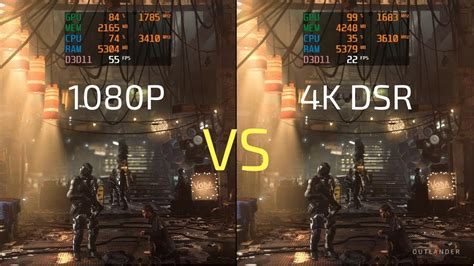 1080p Vs 4k Dsr Graphics And Performance Comparison Of 7 Aaa Games That