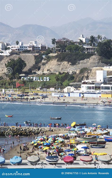 Chorrillos Peru Panoramic View Of Cliff The Coast Of The Pacific Ocean