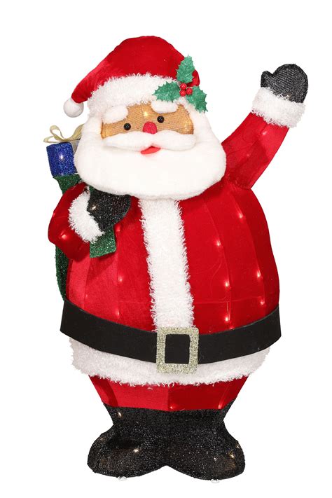 Red Santa Outdoor Christmas Decorations at Lowes.com