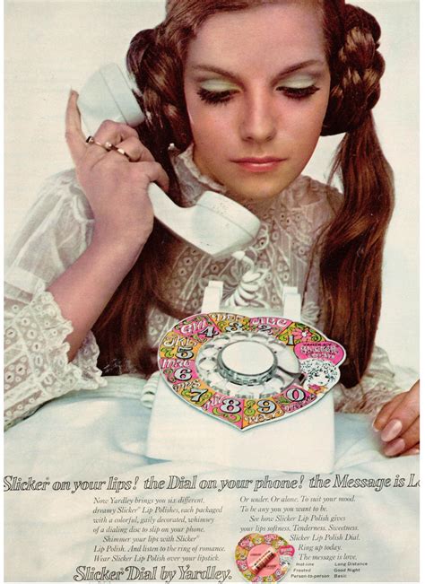 1968 Slicker Dial By Yardley Ad Featuring Model Patsy Sullivan Retro