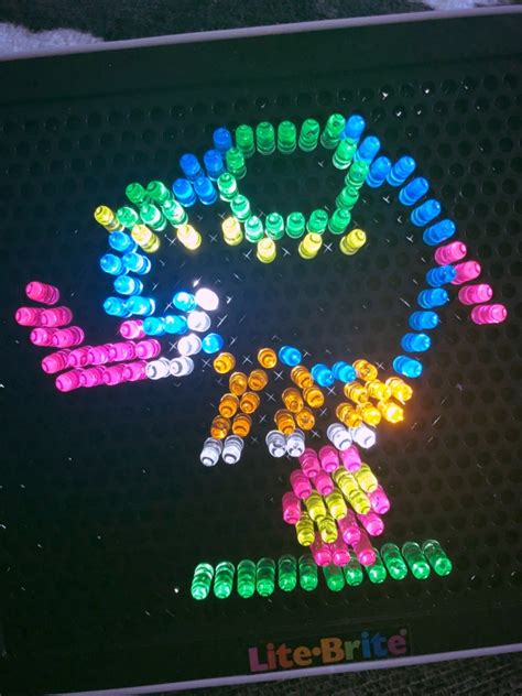The original lite brite wasn't self healing, and as a result, had to be used with those silly paper pattern sheets with the dots on them. Lite Brite | Review