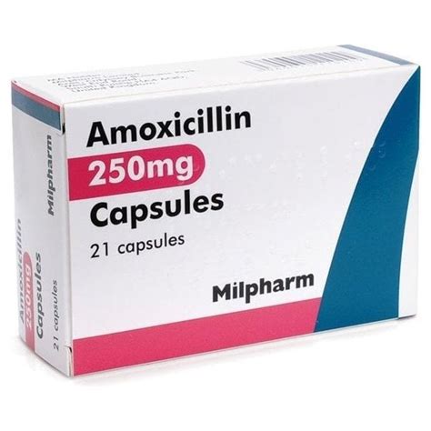 Amoxicillin Capsules Bp 250mg Pack21 Kpharm From Bf Mulholland Ltd Uk
