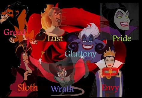 Seven Disney Characters 7 Deadly Sins Disney Images Disney Animated