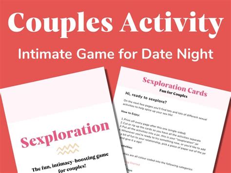 Intimacy Cards Couples Card Game Printable Sex Game Etsy