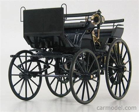 Norev B66041416 Echelle 118 Daimler Hd Motorized Carriage 1886 Blue