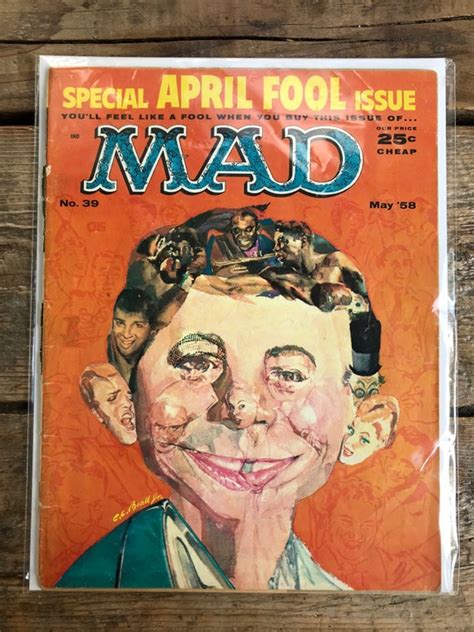 Vintage Mad Magazine Issue No 39 May 1958 April Etsy Australia