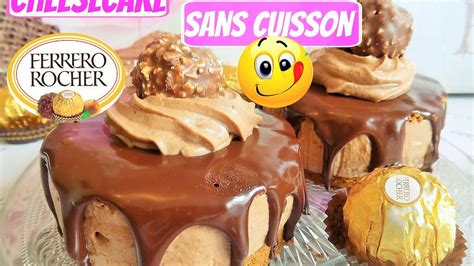 Il peut parfaitement convenir pour un anniversaire et satisfaire les gourmands. 🍰🍫Recette Cheesecake SANS CUISSON Ferrero Rocher Nutella ...