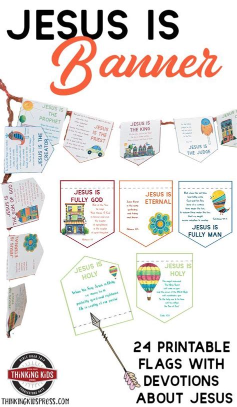 Jesus Is Banner With Daily Devotions For Your Kids Printable