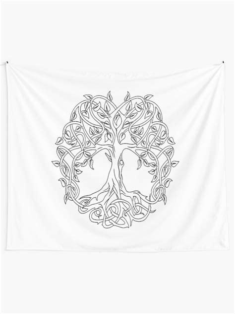 Celtic Knot Tree Of Life Tapestry For Sale By Lakelandwholes1 Redbubble