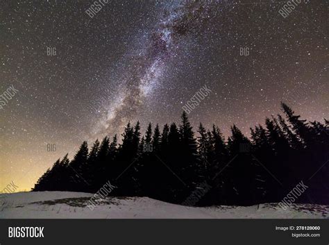 Winter Mountains Night Image And Photo Free Trial Bigstock