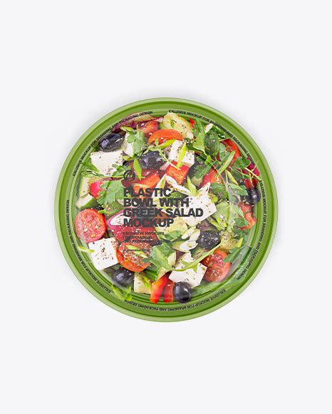 plastic bowl  greek salad mockup  cup bowl mockups  yellow images object mockups