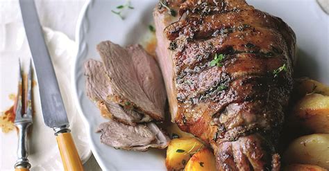 Thyme Glazed Roast Lamb Recipe With Honey And Cider Gravy House And Garden