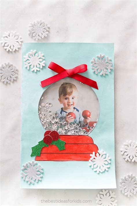 Snow Globe Template Card Christmas Card Crafts Diy Christmas Cards