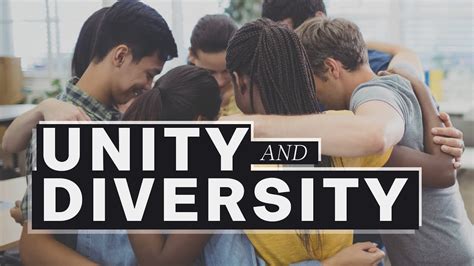 Unity And Diversity A Response On Injustice And Inequality Youtube