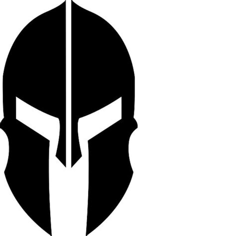 Spartan Helmet Stencil Re Usable 55 X 95 Inch Etsy