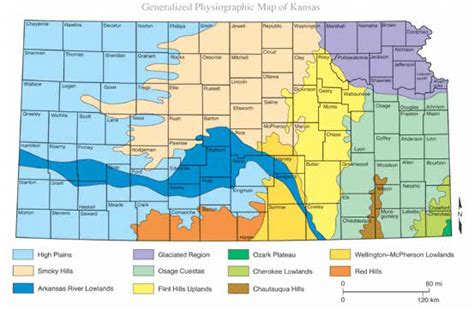 Physiographic Map Of Kansas Kansas Geological Survey Download