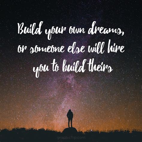 Build Your Own Dreams Inspirational Quotes Poster