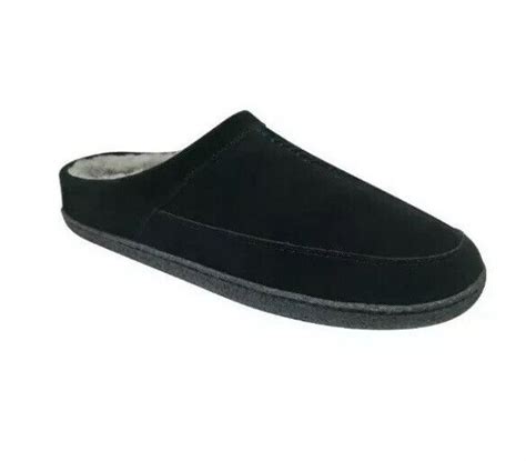 George Mens Indooroutdoor Clog Slippers Black Size 7 8 Ebay