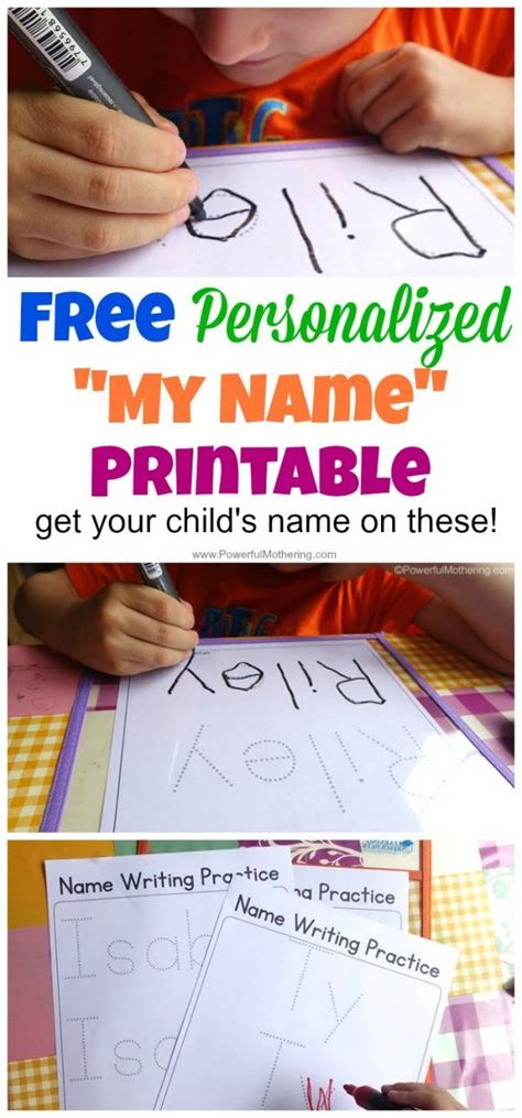 Diy Free Printable Name Tracing Worksheet For Preschoolers Or Toddlers