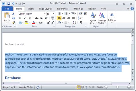 Double spacing in wordperfect programs. MS Word 2010: Double space text