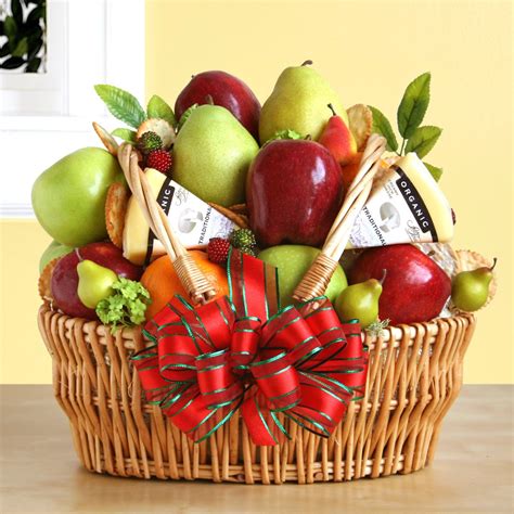Natural Organic Fruit And Cheese T Basket Fruit