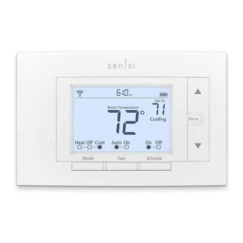 Emerson Sensi 7 Day Programmable Wi Fi Smart Thermostat No C Wire