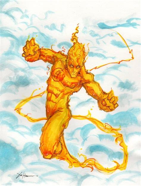 Human Torch Fantastic Four By Chrisozfulton On Deviantart Human Torch