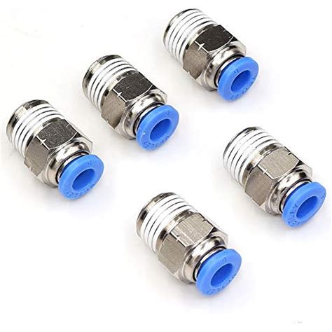 14 Npt Push To Connect Fittings Air 6mm Tube Od Line Pneumatic