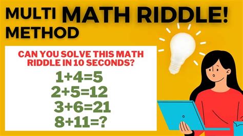 Math Riddles Can You Solve This Multimethod Math Puzzle Within 15