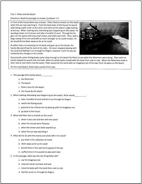 For one thing, the multiple choice pdf worksheets that are provided in the worksheets section of an interactive lesson book can be shared with the entire class. 10 Free Reading Tests for Students in Grades 5 Through 9