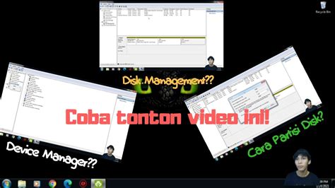 Fungsi Dan Isi Device Manager And Disk Management Youtube