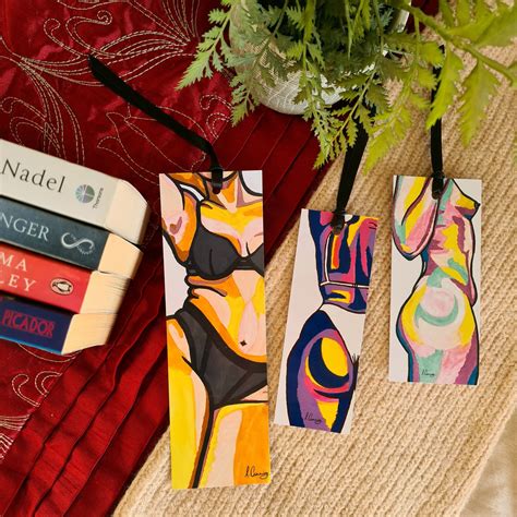 Colourful Nude Bookmarks Body Positive Nude Woman Female Etsy My Xxx