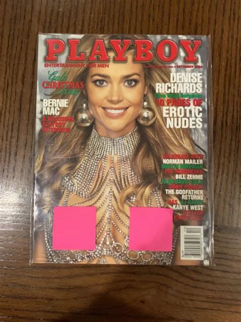Playboy Magazine December Denise Richards Free Shipping