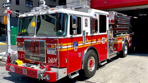 Brand New Fdny Engine 40 2020 Seagrave Ready For Service Walk