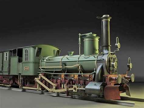 Steyerdorf Steam Locomotive Engine Free 3d Model Cgtrader