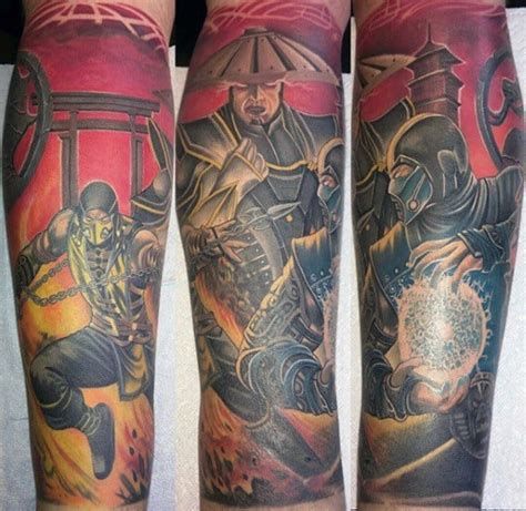 750 x 650 jpeg 61kb. 70 Mortal Kombat Tattoos For Men - Gaming Ink Design Ideas