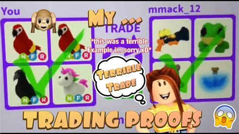 My Trading Proofs Adopt Me Roblox Xxpup Squadxx Youtube
