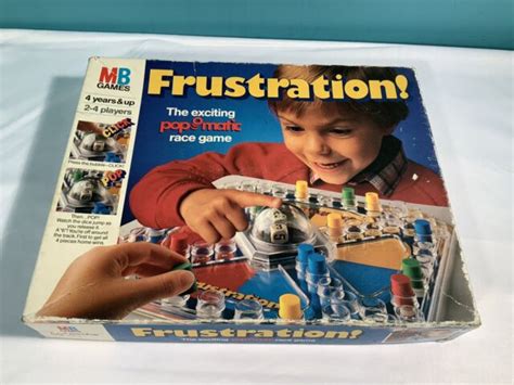 994 Vintage Frustration Board Game Mb Games 1986 Complete For Sale