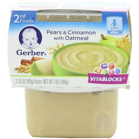 Gerber 2nd Foods Blended Fruits With Oatmeal 2 Count 35 Ounce