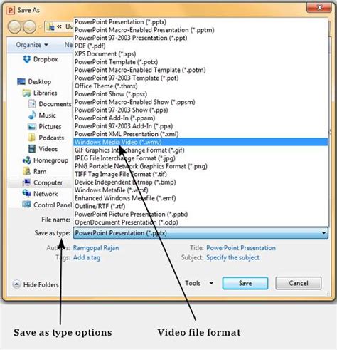 Hibernate tutorial for beginners and experienced developers. Create a Video File in Powerpoint 2010 - Tutorialspoint