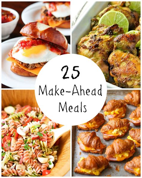 Vijf tips voor het bereiden van een volledige maaltijd entertaining: 25 Make-Ahead Meals for the Family | Make and Takes