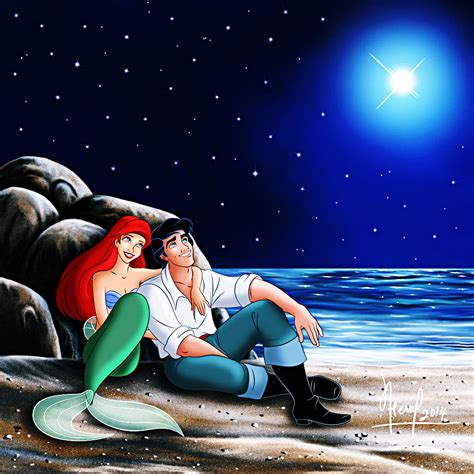 Walt Disney Fan Art Princess Ariel Prince Eric Walt Disney Characters Fan Art