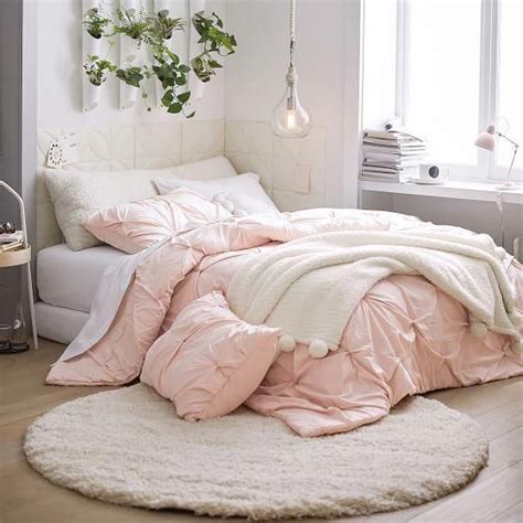 Microfiber pintuck comforter & sham. Microfiber Pintuck Comforter + Sham #pbteen #bedroomsdecor ...